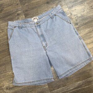 Y2K JNCO Denim Baggy Jean‎ Skater Shorts Men Size 44 Hammer Loop Carpenter
